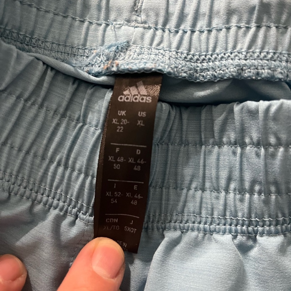 adidas Women's Light Blue Athletic Shorts - Picture 3 of 6